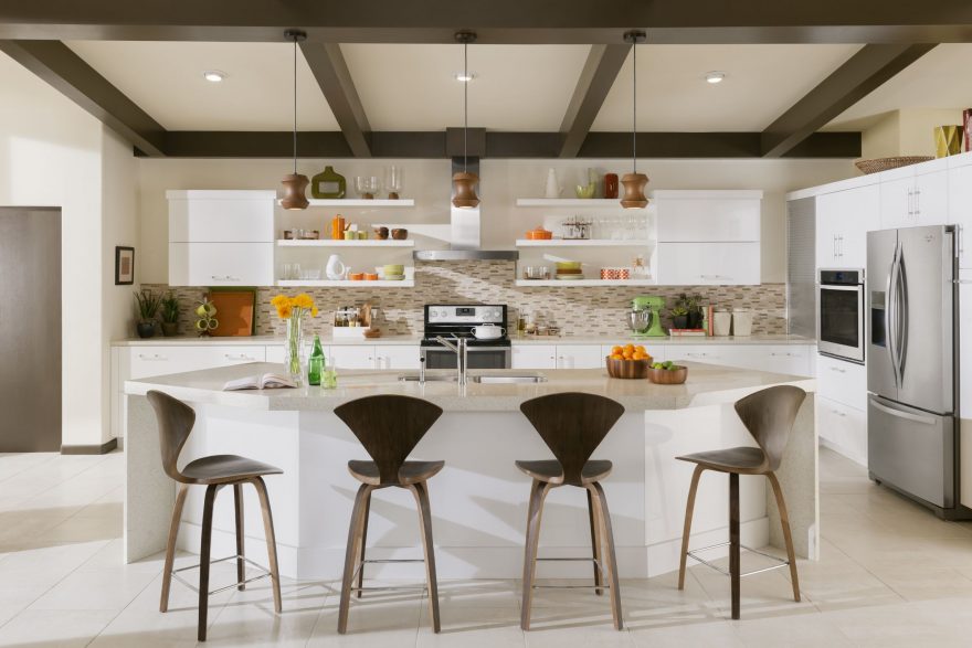 Design Craft Cabinets Glossy White Contemporary Kitchen Design Craft Cabinets Glossy White, Design Craft Cabinets