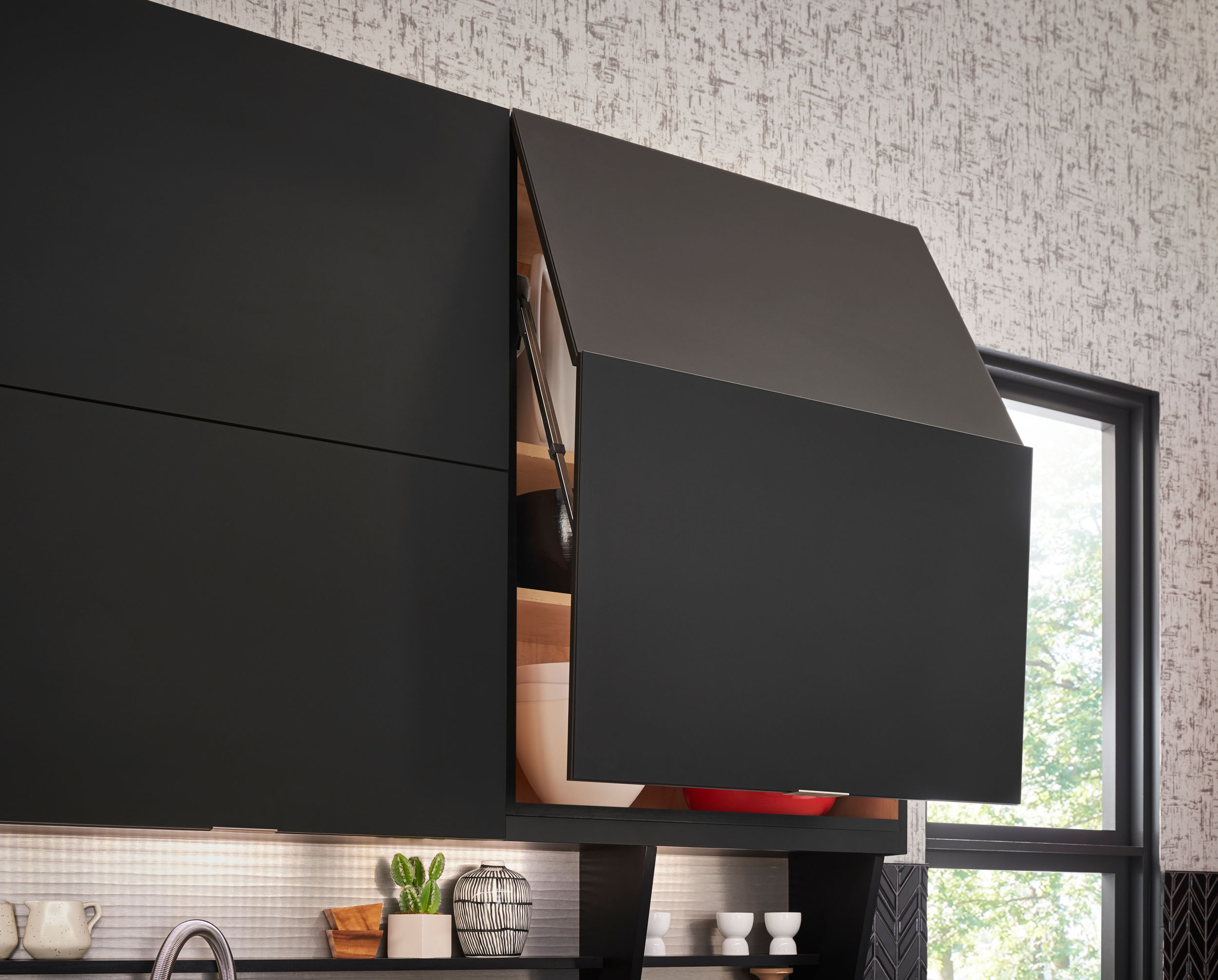Motorized Automatic Verical Lift Wall Kitchen Cabinet Doors  Design-Craft
