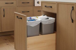 Base Wastebasket Cabinet with Compost Bin - Kitchen Craft